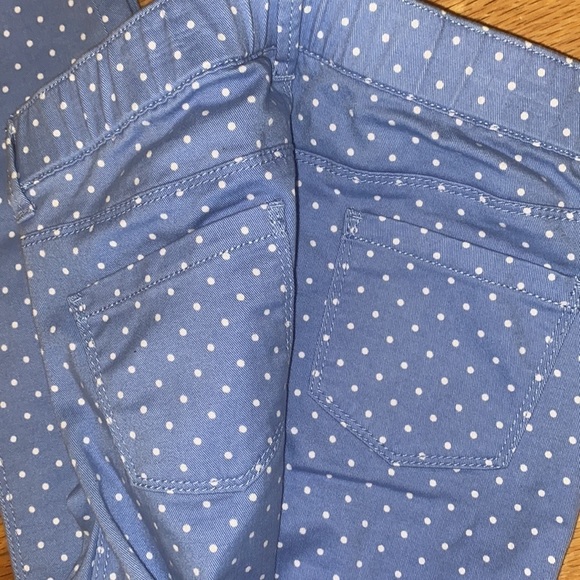 Gymboree Girls Blue Polka Dot Print Kimmis Pants - Size 10 NWT Super Skinny - Picture 5 of 7